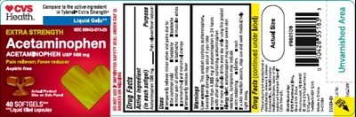 CVS APAP 500 mg 40ct front